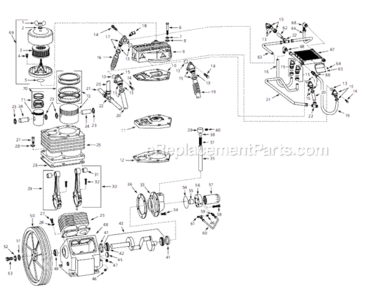 Part Location Diagram of ST077802AV Campbell Hausfeld Washer-3/8